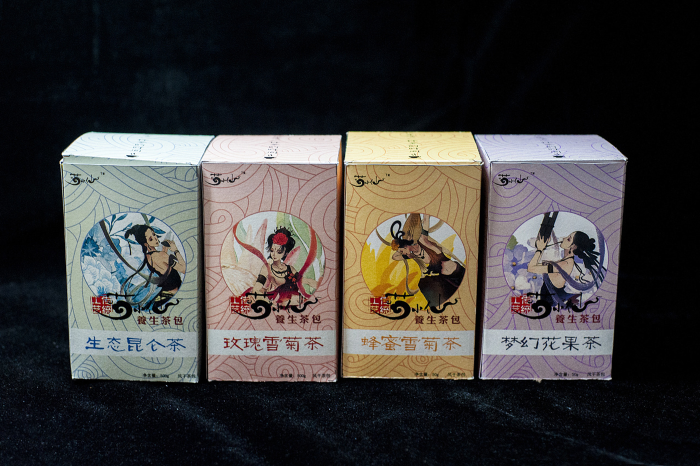 菊小仙茶包裝設計-養生茶包裝設計 菊小仙茶包裝設計-養生茶包裝設計